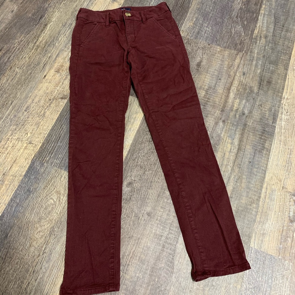 American Eagle skinny chinos - Burgundy
